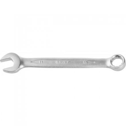 Ключ ЗУБР &quot;ПРОФИ&quot; гаечный комбинированный, Cr-V сталь, хромированный, 11мм 27022-11 купить в Тюмени