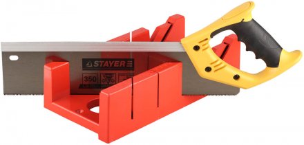 Набор STAYER: пластмассовое + ножовка с 2-комп рукояткой, усиленный обушок, стусло MAXI 4&quot; (для заготовок 100ммх52мм) в комплекте с ножовкой 15395-35 купить в Тюмени