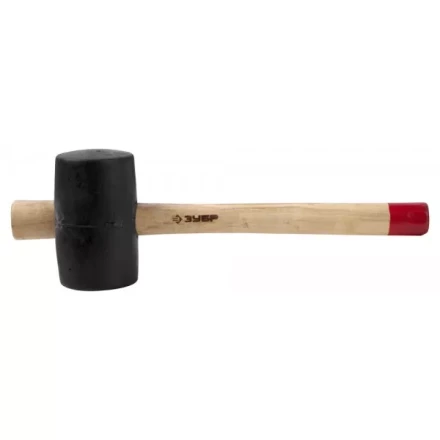 Киянка ЗУБР &quot;МАСТЕР&quot; резиновая с деревянной ручкой, 0,34кг 2050-55_z01 купить в Тюмени
