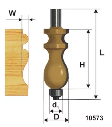 Фреза кромочная фигурная ф222х41мм хв 12мм 10573 купить в Тюмени