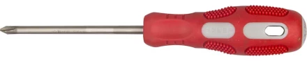 Отвертка ЗУБР &quot;ПРОФИ&quot; хромованадиевая сталь, двухкомпонентная рукоятка, магнит наконечник, PH2x100мм 25232-2-100_z01 купить в Тюмени