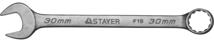 Ключ STAYER "MASTER" гаечный комбинированный, хромированный, 30мм 27085-30 купить в Тюмени