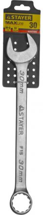 Ключ STAYER &quot;MASTER&quot; гаечный комбинированный, хромированный, 30мм 27085-30 купить в Тюмени