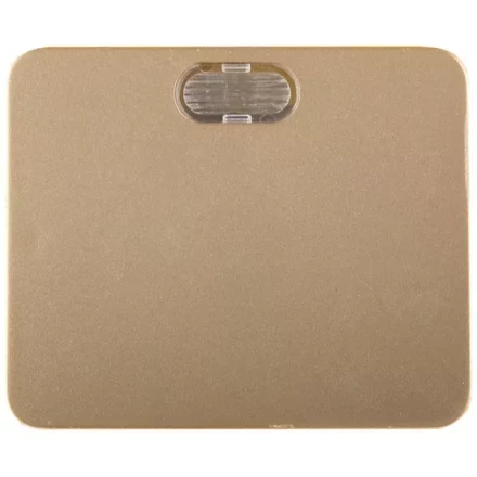 Выключатель СВЕТОЗАР &quot;ГАММА&quot; с подсветкой, одноклавишный, без вставки и рамки, цвет золотой металлик, 10A/~250B SV-54131-GM купить в Тюмени