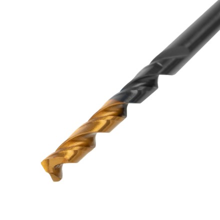 Сверло по металлу, 3,5 мм, HSS-Tin, Golden Tip, 10 шт. Denzel 717207 купить в Тюмени