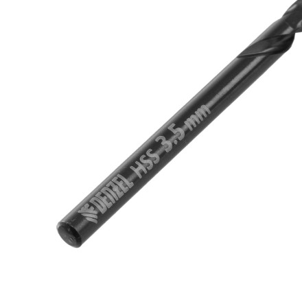 Сверло по металлу, 3,5 мм, HSS-Tin, Golden Tip, 10 шт. Denzel 717207 купить в Тюмени