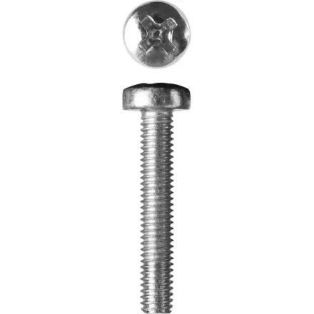 Винт ЗУБР &quot;МАСТЕР&quot; DIN 7985, класс прочности 4.8, оцинкованный, M3x20мм, 5кг 303150-03-020 купить в Тюмени
