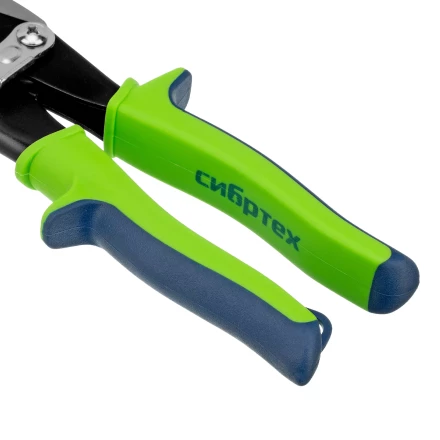 Ножницы по металлу, Сибртех 250 мм, левый рез, сталь С55, двухкомпонентные рукоятки, 78338 купить в Тюмени