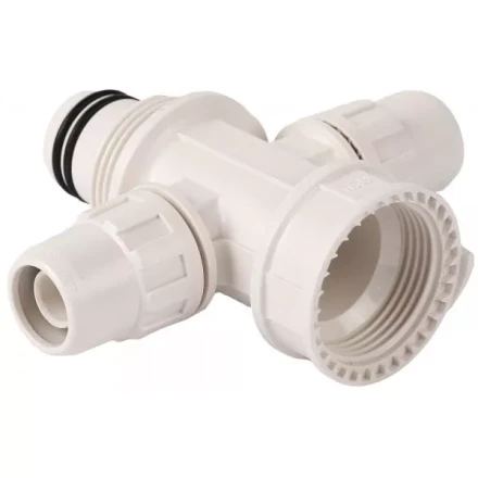 Коллектор ЗУБР &quot;ШиреФит&quot; сборный крестовой &quot;внутренняя резьба - штуцер с гайкой - штуцер с гайкой&quot;, 20мм х 16мм 51518-20-16-20 купить в Тюмени