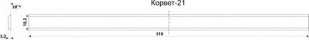 Нож К-21,А комплект 2шт Корвет 25526 купить в Тюмени