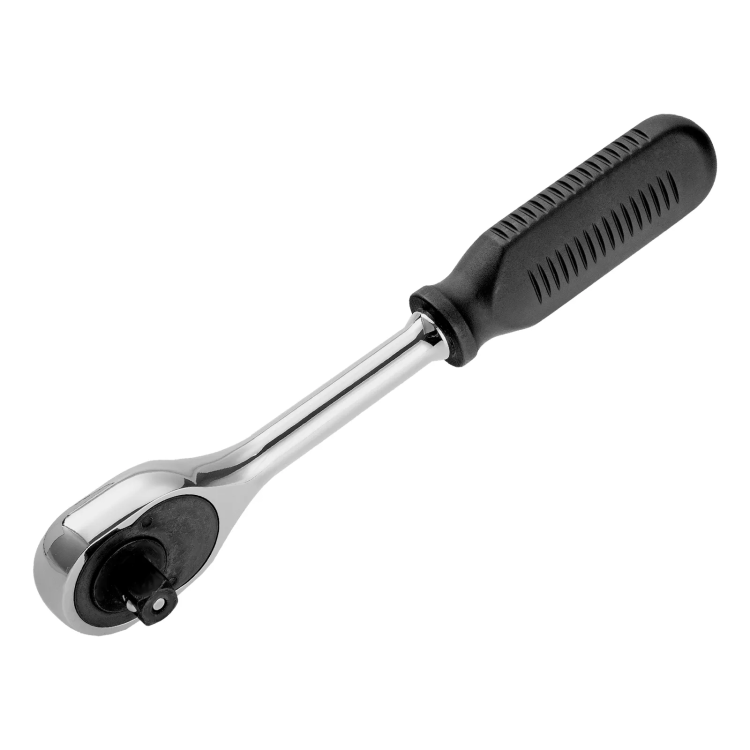 Ключ-трещотка 1/2", 45 зубьев, с быстрым сбросом, CrV, хром// Сибртех 14004 купить в Тюмени
