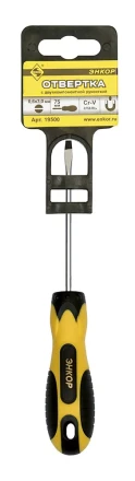 Отвертка шлицевая 0,6х3,0х75 мм Энкор 19500 купить в Тюмени