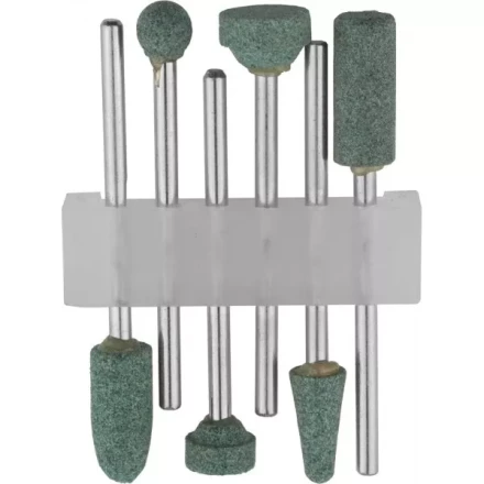 Набор STAYER: Насадки шлифовальные абразивные с оправкой, карбид кремния, 6шт 29921-H6 купить в Тюмени