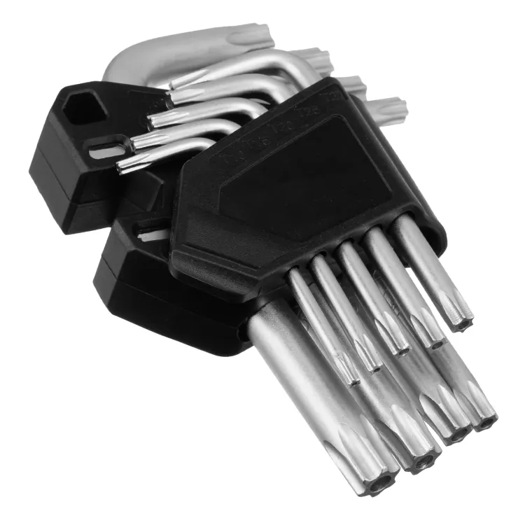 Набор ключей имбусовых Torx-Tempered, TT10-50, CrV, 9 шт. Сибртех 123707 купить в Тюмени