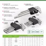 Набор ключей имбусовых Torx-Tempered, TT10-50, CrV, 9 шт. Сибртех 123707 купить в Тюмени