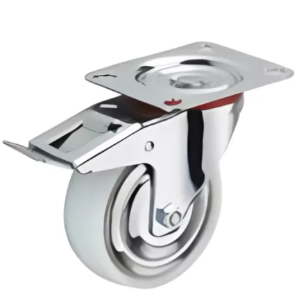 Колесо поворотное полипропилен SRCnb 55 125 мм с тормозом (F) 1041610 купить в Тюмени