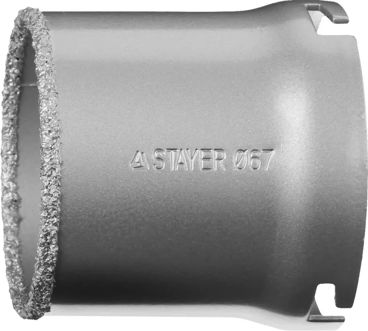 Коронка STAYER "PROFESSIONAL" кольцевая с карбидно-вольфрамовой крошкой, d=67мм 33345-67 купить в Тюмени