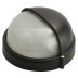 Светильник уличный СВЕТОЗАР влагозащищенный с верхним защитным кожухом, круг, цвет черный, 60Вт SV-57261-B купить в Тюмени
