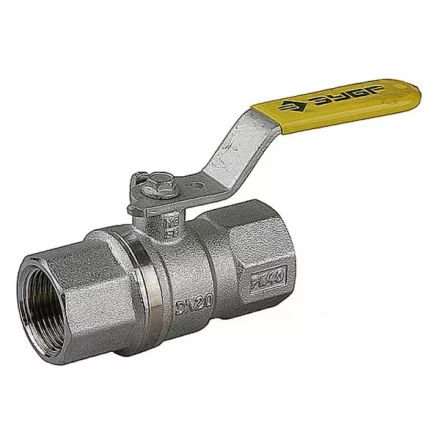 Кран шаровой ЗУБР полнопроход газовый &quot;мама-мама&quot;, ручка, хромиров латунь, 1/2&quot; 4-51720-C-1/2 купить в Тюмени