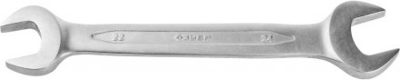 Ключ ЗУБР &quot;ПРОФИ&quot; гаечный рожковый, Cr-V сталь, хромированный, 22х24мм 27027-22-24 купить в Тюмени