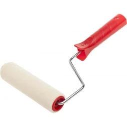 МИДИ-валик ЗУБР ЭКСПЕРТ "ВЕЛЮР", 100% шерсть, ворс 4мм, ручка 6мм, d=32/150мм 03535-15