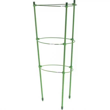 Поддержка для растений круглая h 150 см металл в пластике 5 колец PALISAD 644045 купить в Тюмени