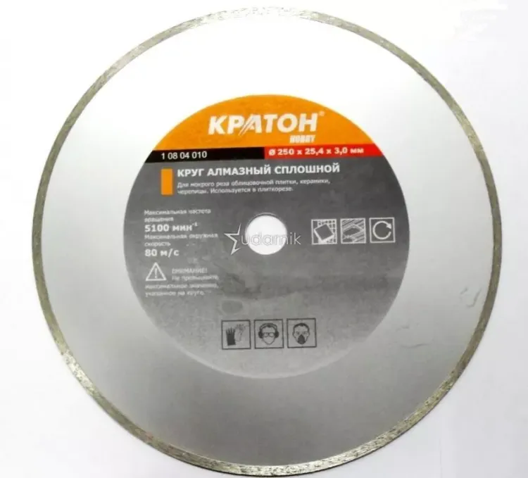 Круг алмазный сплошной HOBBY 110 х 20 х 1,9 мм Кратон 1 08 04 013 купить в Тюмени