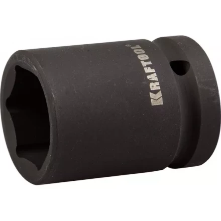 Торцовая головка KRAFTOOL &quot;INDUSTRIE QUALITAT&quot; ударная (3/4&quot;), FLANK, Cr-Mo, фосфатированная, 24 мм 27945-24_z01 купить в Тюмени