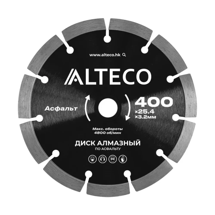 Диск алмазный по асфальту ALTECO 400x25.4x3.2 мм 66486 купить в Тюмени