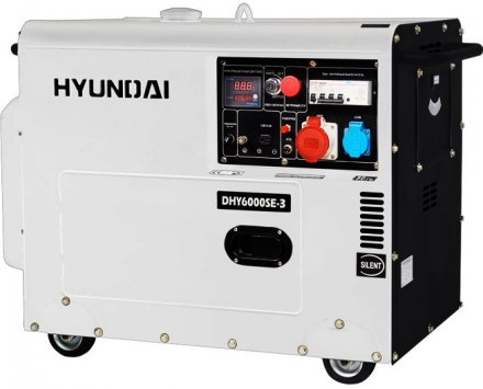 Дизельный генератор Hyundai DHY 6000SE-3 купить в Тюмени