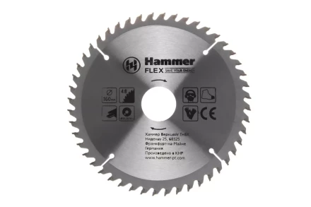 Диск пильный твердосплавный HAMMER Ф160х20мм 48зуб. купить в Тюмени