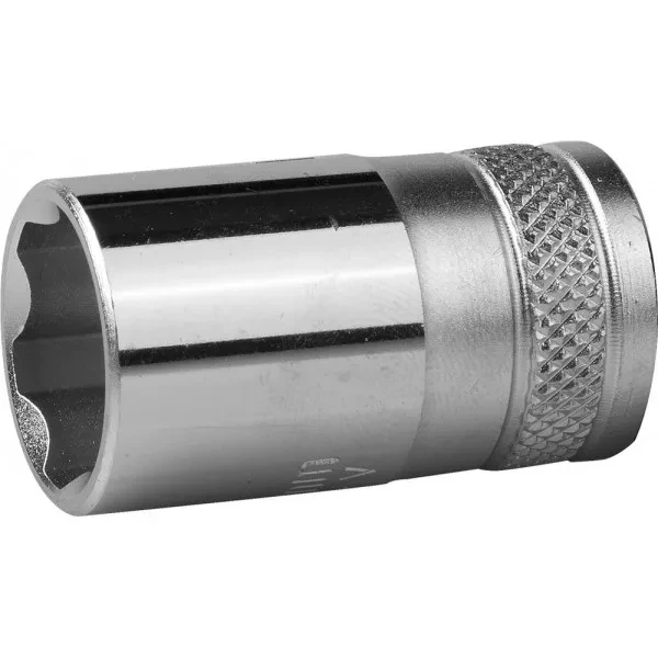 Торцовая головка KRAFTOOL "INDUSTRIE QUALITAT", Cr-V, SUPER-LOCK, хромосатинированная, 1/2", 16 мм 27801-16_z01 купить в Тюмени