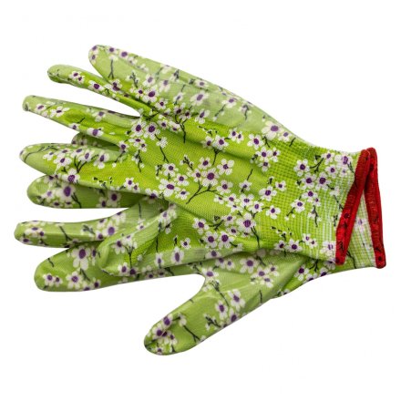 Перчатки садовые из полиэстера с нитрильным обливом, MIX цветов, M Palisad 67864 купить в Тюмени