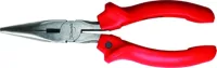 Длинногубцы Standard 160 мм прямые шлифованные пластмассовые рукоятки MATRIX 17150