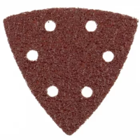 Треугольник абразивный на ворсовой подложке под липучку перф. P 24 93 мм 5 шт. MATRIX 73856