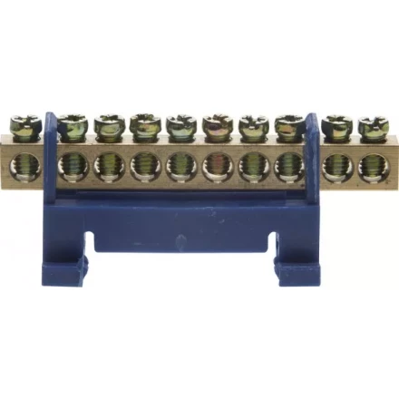 Шина СВЕТОЗАР нулевая на изоляторе типа &quot;Стойка&quot;макс. ток 100А, 5,2мм, 10 полюсов 49806-10 купить в Тюмени