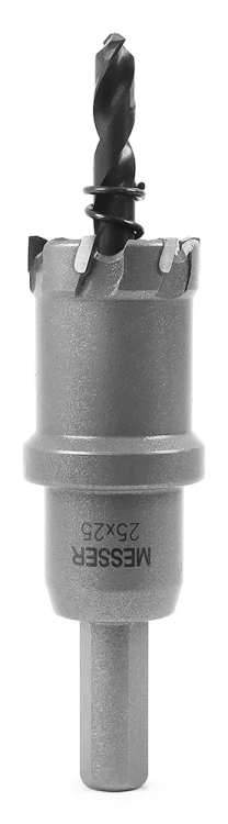 ТСТ коронка MESSER 25X25 с центрирующим сверлом и толкающей пружиной купить в Тюмени
