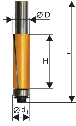 Фреза кромочная прямая ф19х25,4мм хв. 12мм Энкор 46168 купить в Тюмени