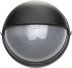 Светильник уличный СВЕТОЗАР влагозащищенный с верхним защитным кожухом, круг, цвет черный, 100Вт SV-57263-B купить в Тюмени