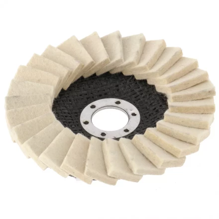 Круг полировальный лепестковый из натурального войлока 125 х 22,2 мм MATRIX артикул 75934 купить в Тюмени