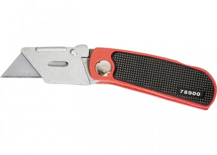 Нож 18 мм складной сменное трапециевидное лезвие + 10 лезвий MATRIX MASTER 78900 купить в Тюмени