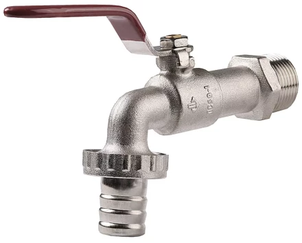 Кран ЗУБР шаровой водоразборный, латунный с никелированным покрытием, 3/4&quot;-3/4&quot; 51216-3/4-3/4 купить в Тюмени