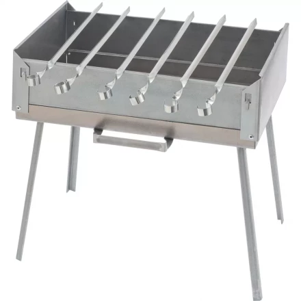 Мангал-дипломат в сумке 410x280x125 1,5 мм 6 шампуров в комплекте PALISAD Camping 69538 купить в Тюмени