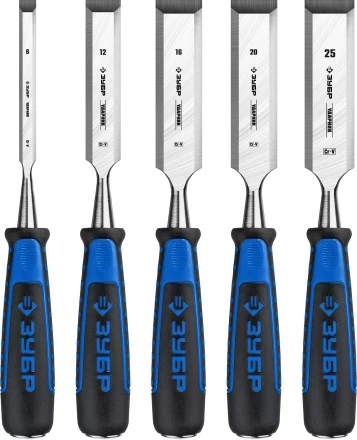 ЗУБР Ударник, 5 предм, набор стамесок-долот, Профессионал (18097-H5) купить в Тюмени