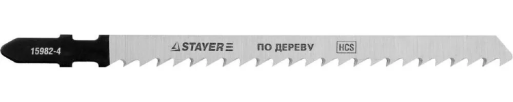 Полотна STAYER "PROFI", T301CD, для эл/лобзика, HCS, по дереву, EU-хвост., шаг 4мм, 100мм, 2шт 15982-4_z01 купить в Тюмени