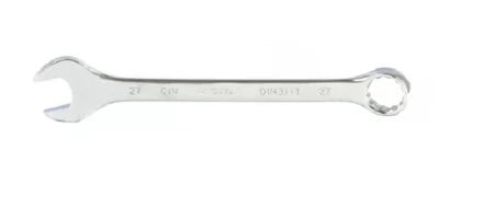 Ключ комбинированный 27 мм CrV полированный хром MATRIX 15172 купить в Тюмени