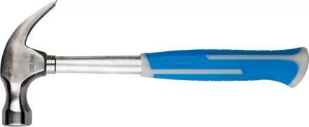 Молоток-гвоздодер ЗУБР цельнометаллический, с двухкомпонентной пластиковой рукояткой, 450г 20250-450_z01 купить в Тюмени