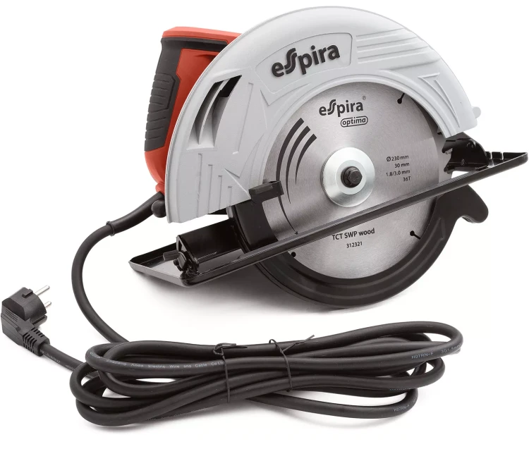 Пила циркулярная ESPIRA CSI-230A (ф230 мм, 220-240В,50/60 Гц, мощность 2500 Вт, 3900 об/мин), 401252 купить в Тюмени