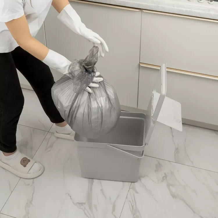 Пакеты для мусора 30 л x 50 шт. серые, Home Palisad 927075 купить в Тюмени