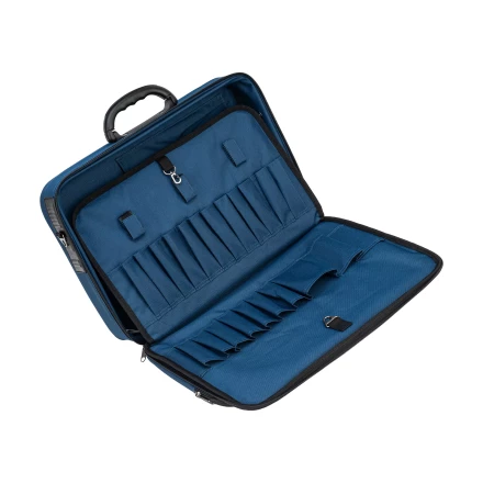 Кейс монтера Сибртех 90237, 470х340х110 мм, 25 карманов, наплечный ремень купить в Тюмени